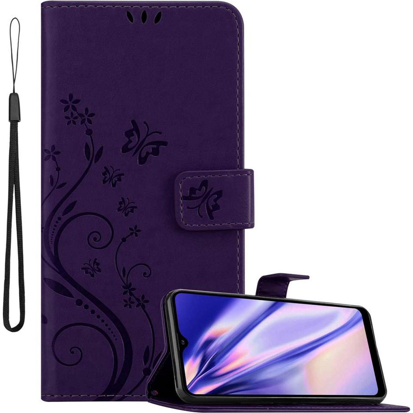 Thumbnail - Cadorabo Flower Book Hülle (Samsung Galaxy A21), Smartphone Hülle, Violett