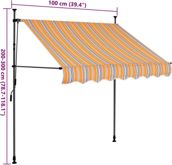 Produktbild vidaXL Einziehbare Markise (1 m)