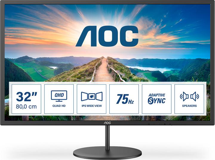 Actual product image AOC Q32V4 (2560 x 1440 pixels, 31.50")