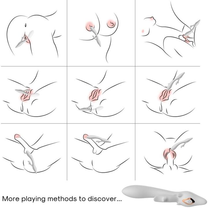 Produktbild Armony Elch Vibrator Kaninchen Gebogen Rot