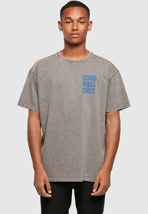Produktbild Merchcode Good Vibes Only Acid Washed Heavy Oversized Tee - 112857 (3XL)