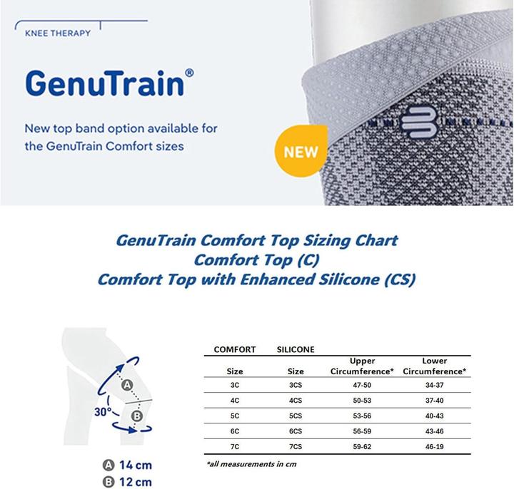 Produktbild GenuTrain Aktivbandage Grösse 3 Comfort titan (3)