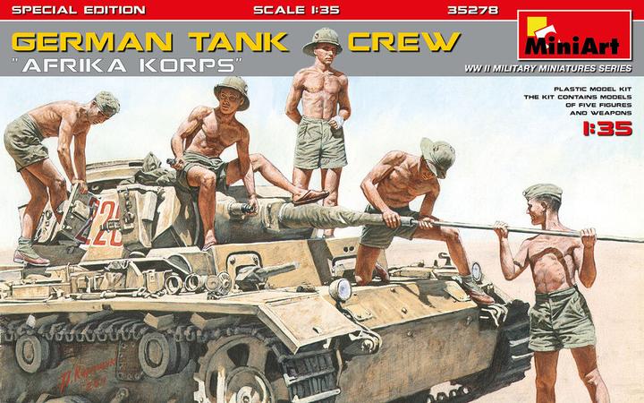 Produktbild AK Interactive AK Models - 1/35 DEUTSCHES AFRIKA KORPS PZ.KPFW.IV AUSF.D 5 FIG. GERMAN