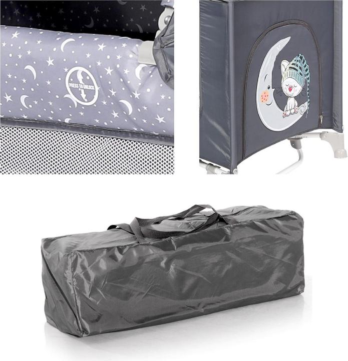 Produktbild Lorelli Baby Reisebett Moonlight faltbar (60 x 120 cm)