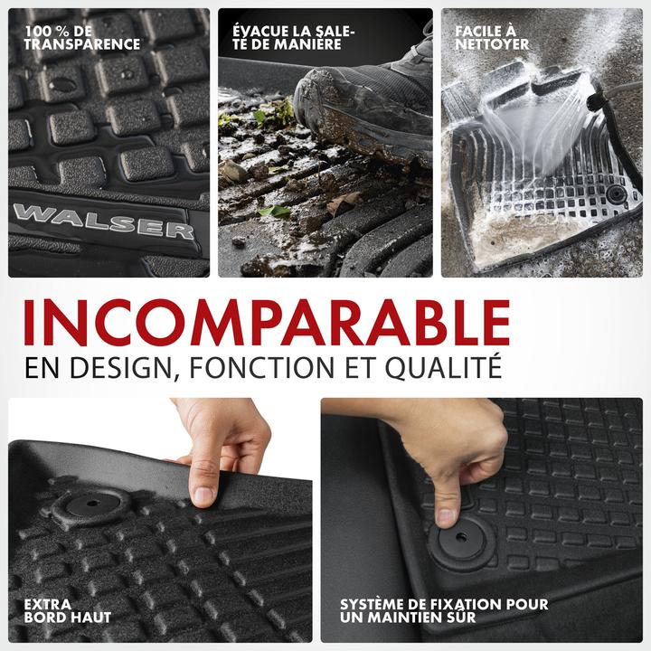 Actual product image Walser Premium Gummimatten Roadmaster für VW Touareg (CR7, RC8) 11/2017-Heute (2 front mats + 2 rear mats)