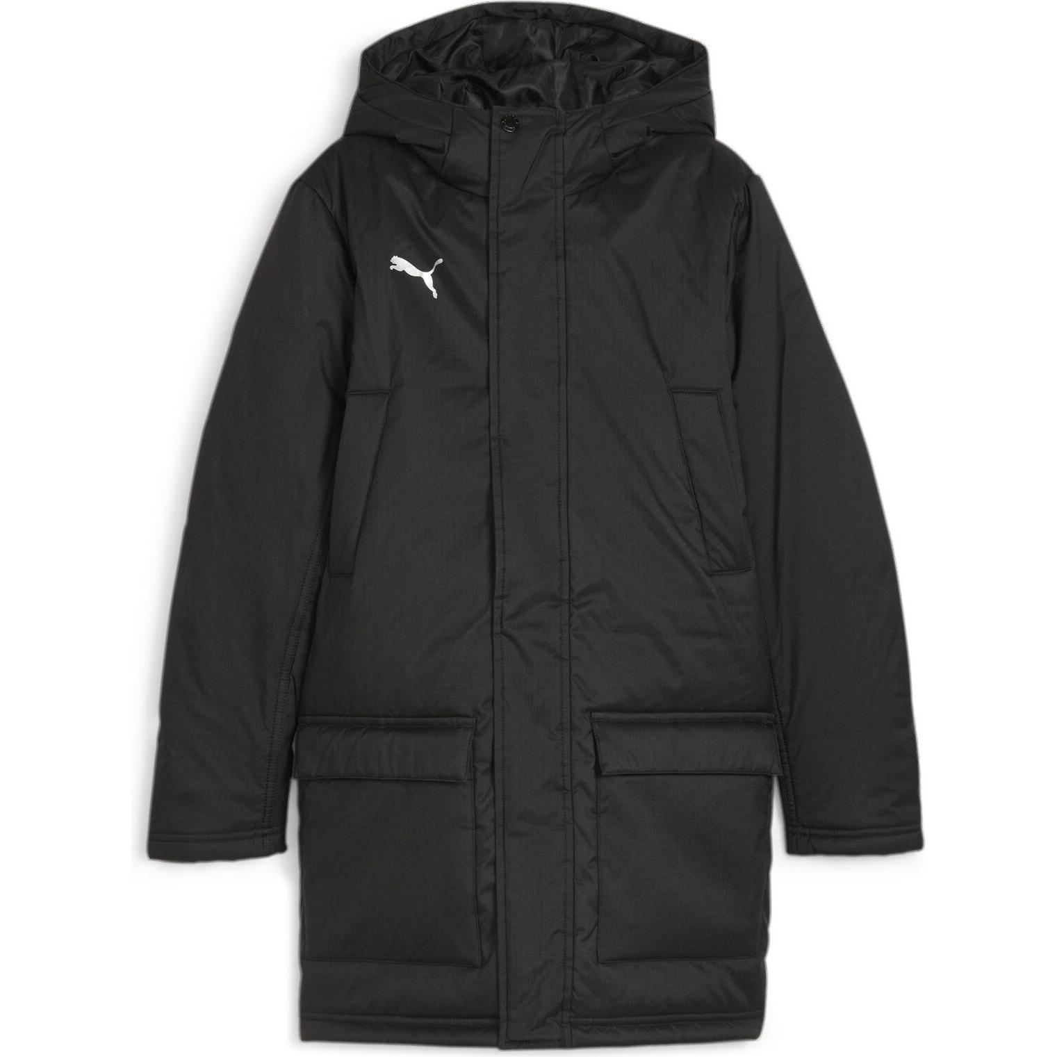 Puma, Jungen, Laufjacke, teamFINAL Winter Jacket Jr (164), Schwarz, 164