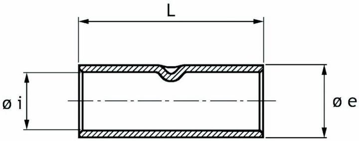 Actual product image Cimco Butt connector, electro-tinned E-Cu tube, conductor cross-section/length 300qmm/10