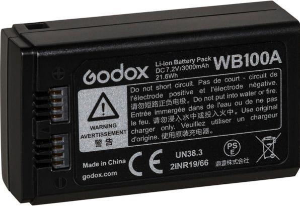 Actual product image Godox WB100 Battery for AD100 Pro (Flash unit battery)