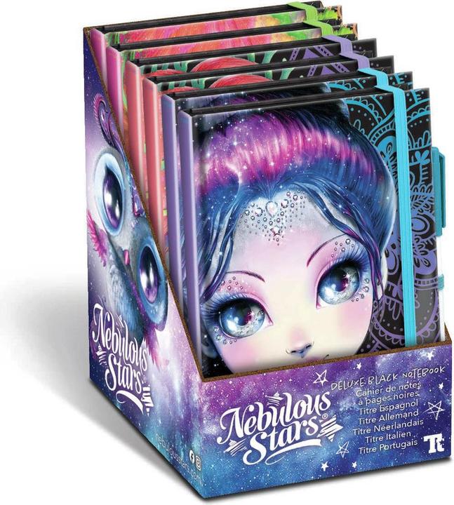 Nebulous Stars Zwart notitieboek van hoge kwaliteit