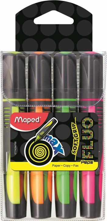 Produktbild Maped Leuchtmarker Fluo Peps Soft Grip, 4 Stück (4x)