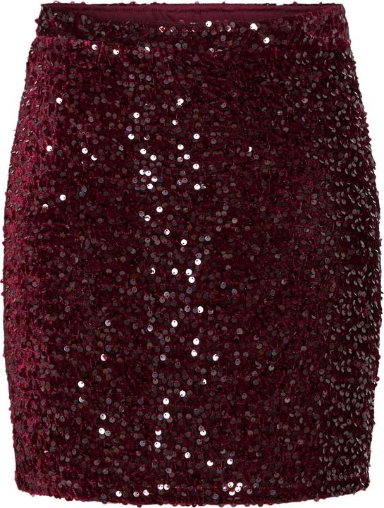 Pieces PCKAM PAILLETTEN Minirock (M)