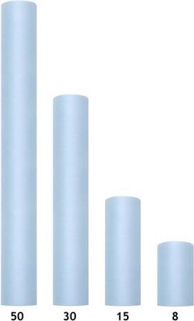 Produktbild Partydeco Tulle Plain, sky-blue, 0.15 x 9m (1 pc. / 9 lm)