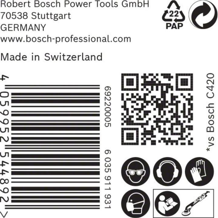 Actual product image Bosch Professional Zubehör EXPERT C470 Sandpaper with 19 holes for drywall sander, 225 mm, G 150, 25 pcs. (150)