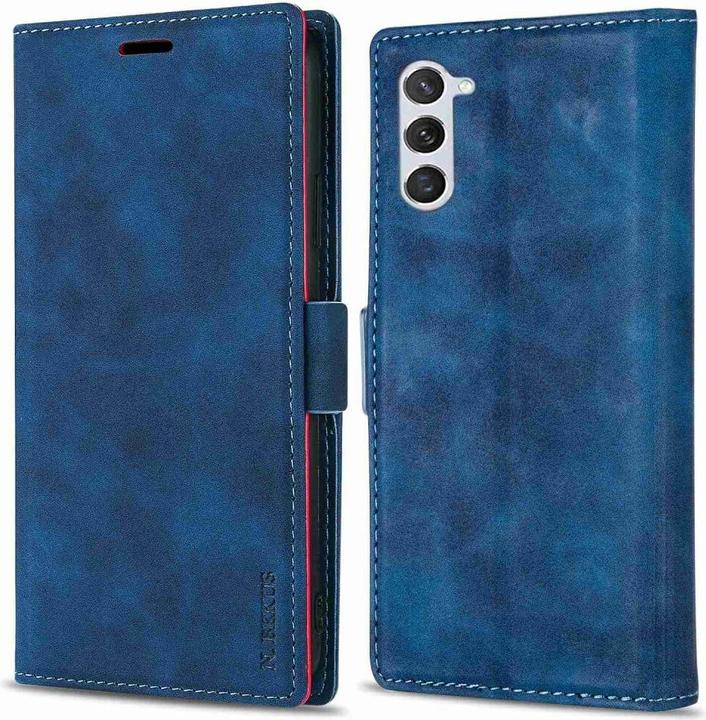 Actual product image N.Bekus Flip Case cover blue (Samsung Galaxy S24+)