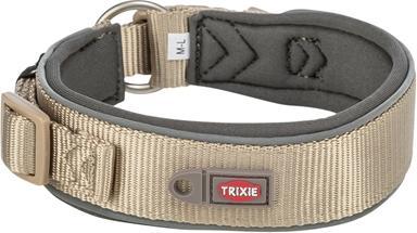 Produktbild Trixie Halsband Hond Premium Extra Breed Zand / Grafiet Grijs - 53-62X5 Cm (Hund, Hundesport)