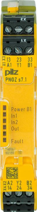 Pilz GmbH & Co. KG Contactuitbreiding PNOZ s7.1 24VDC 3 n/o cascade