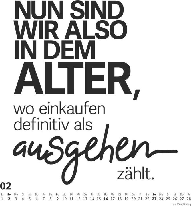 Immagine prodotto Detti in quadrato 2025 - Calendario Typo di FUNI SMART ART - Citazioni divertenti - Formato (23 x 23 cm)