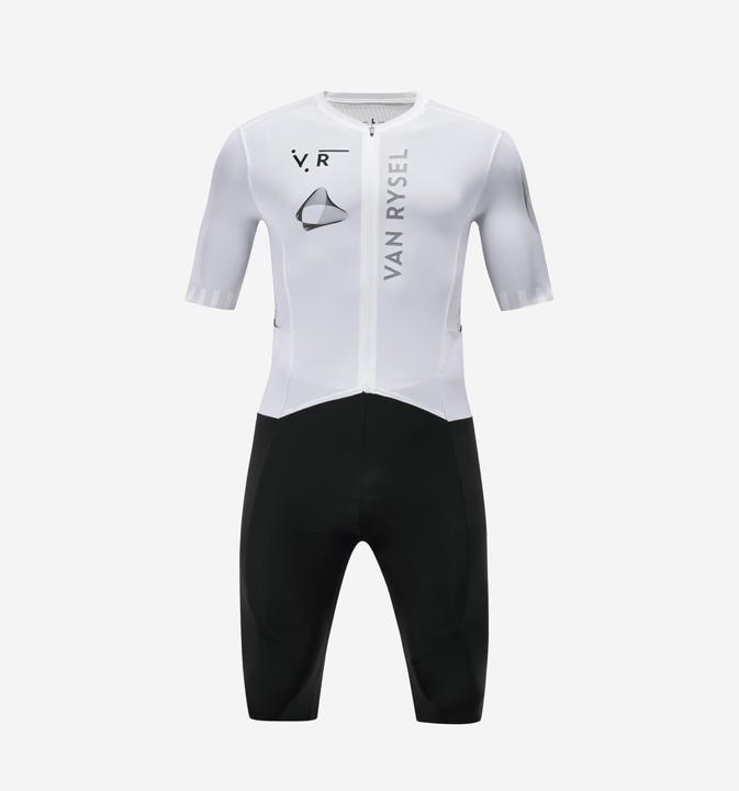 Actual product image Van rysel Zeitfahranzug Rennrad Sommer RCR-R 2 Team Herren Weiss (XL)