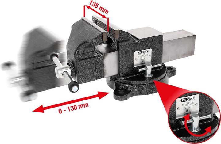 Actual product image KS Tools Parallel vice. 5 (140 mm)