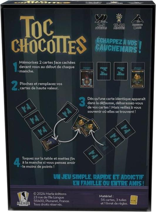 Actual product image Merle Toc Chocottes (French, 2 - 5 Players)