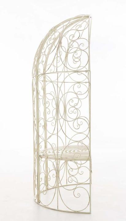 Produktbild Swisshandel24 Halbpavillon Rosie mit Sitzbank, antik-creme (58 cm, 120 cm)