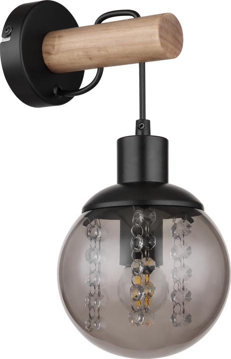 Actual product image Globo Wall lamp Richard black matt 1xE27 (E27)