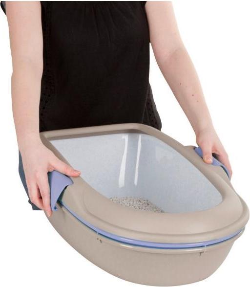Actual product image Kerbl FURBA cat litter tray with cleaning sieve (Cat litter tray open)