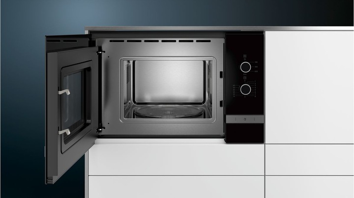 Actual product image Siemens iQ300 BF520LMR0 microwave Built-in Solo microwave Black, Stainless steel