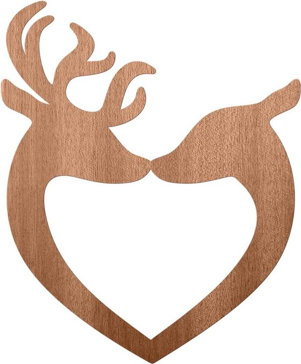 Produktbild Trenddeko Hirsch Herz (16 x 20 cm)