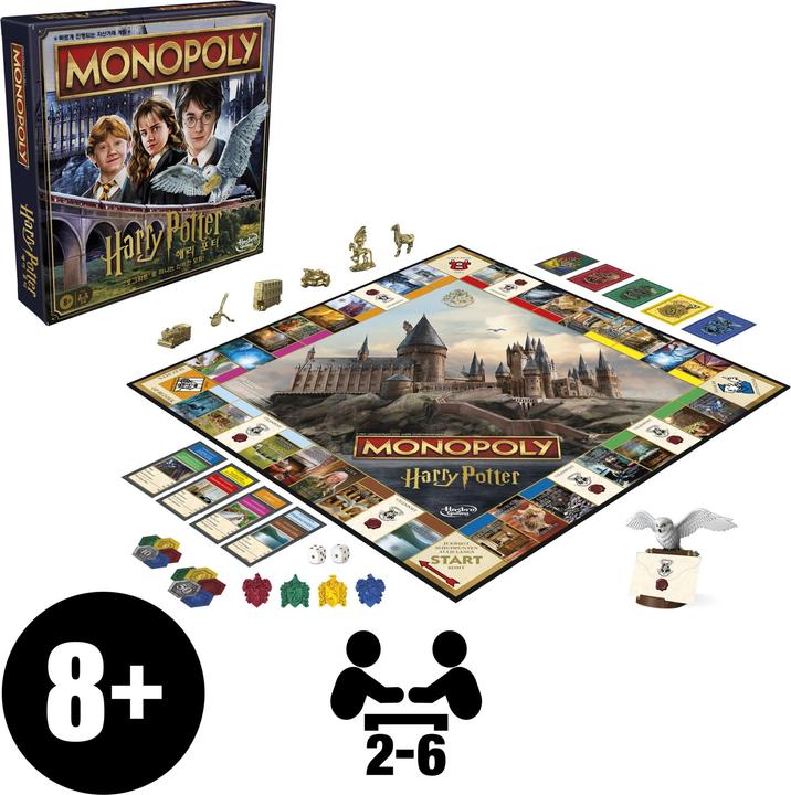 Actual product image Hasbro Gaming Monopoly Harry Potter (German)
