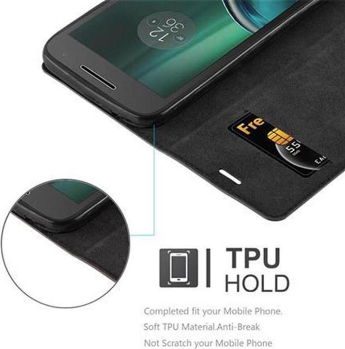 Actual product image Cadorabo Book Invisible Magnet Cover (Motorola Moto G4 Play)