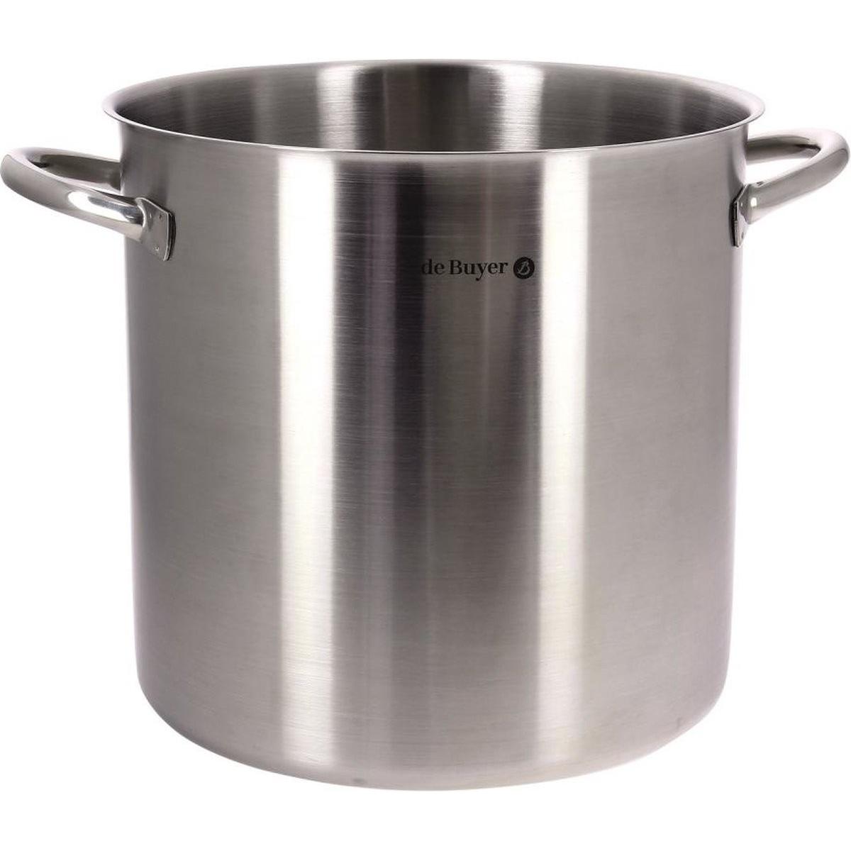 de Buyer Suppentopf (24 cm, Kochtopf, Edelstahl) (3507.24)