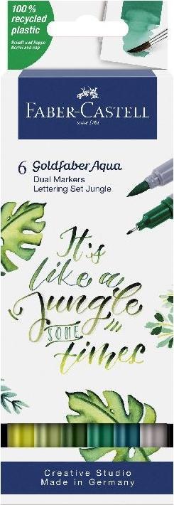 Faber-Castell Goldfaber Aqua Dual Marker (Jungle, 0.60 mm, 6 x)