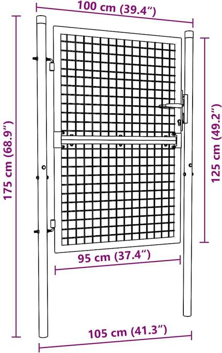 Image du produit vidaXL Gartentor
