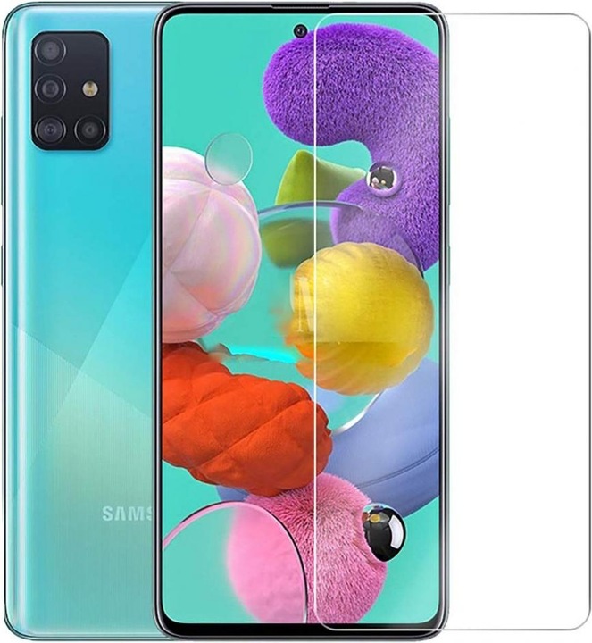 Produktbild Screenguard Samsung Galaxy A51 4G Panzerglas Schutzfolie Case Friendly Design (1 Stück, Samsung Galaxy A51)
