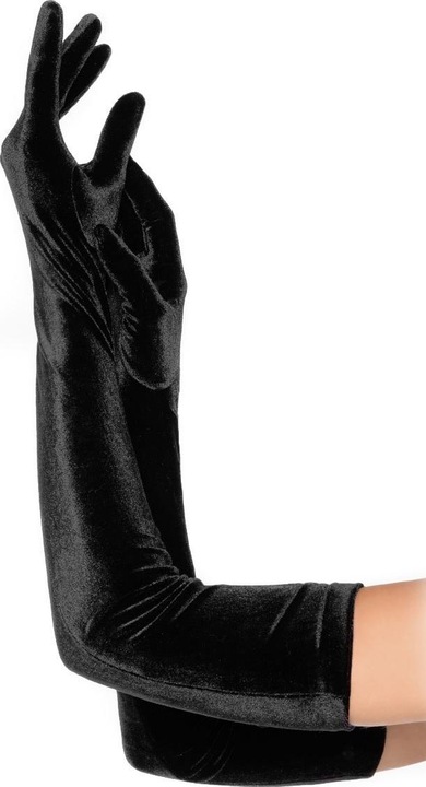 Actual product image Leg Avenue Long velvet gloves (One size)
