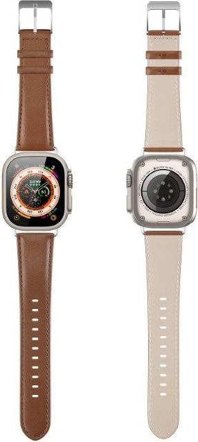 Actual product image Dux Ducis YS Series Genuine Leather Bracelet (38 mm, 40 mm, 41 mm, Genuine leather, Apple Watch Series 2, Apple Watch Series 3, Apple Watch Series 1, Apple Watch Series 4, Apple Watch Series 5, Apple Watch Series 6, Apple Watch Series 7, Apple Watch Series 8, Apple Watch Series 9, Apple Watch SE)