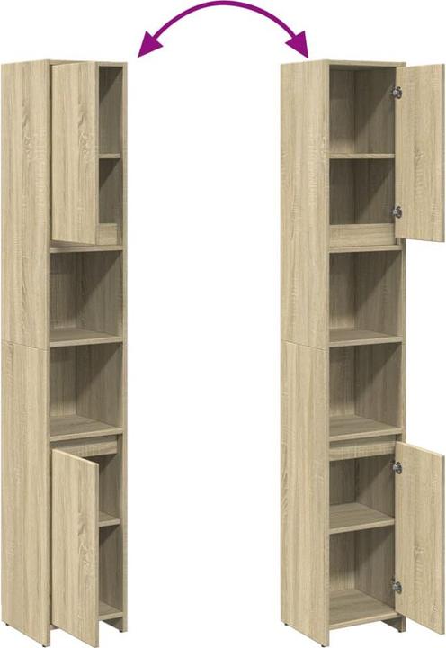 Image du produit vidaXL Badezimmerschrank (30 x 30 x 183.50 cm)