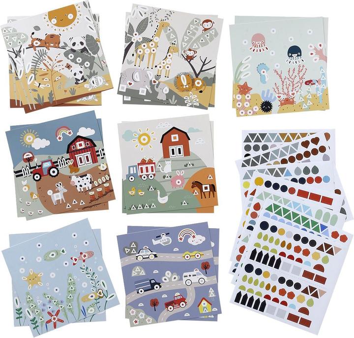 Produktbild Vertbaudet Set mit geometrischen Stickern für Kinder