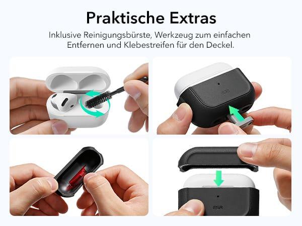 Actual product image ESR Orbit Hybrid HaloLock AirPods Pro 3 (Charging case cover)