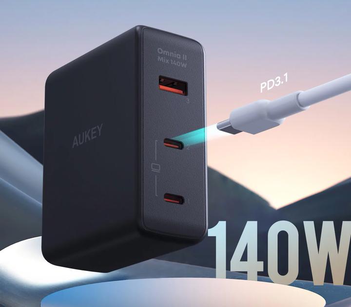 Produktbild Aukey OmniaMix II (140 W, 3 Ports)