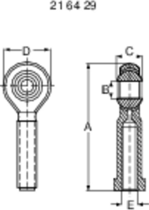 Actual product image Modelcraft Steel ball head with internal win
