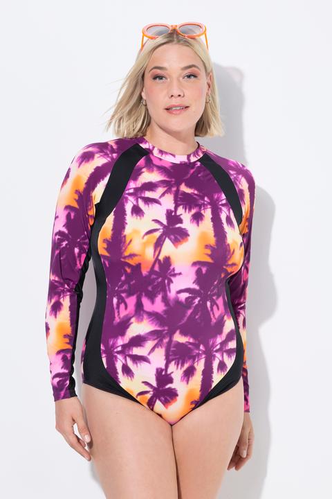 Produktbild Ulla Popken Badeanzug, Langarm, ohne Softcups, Zipper, recycelt (48)