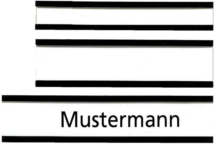 Actual product image Franken Name Plate magnetic (10 x)