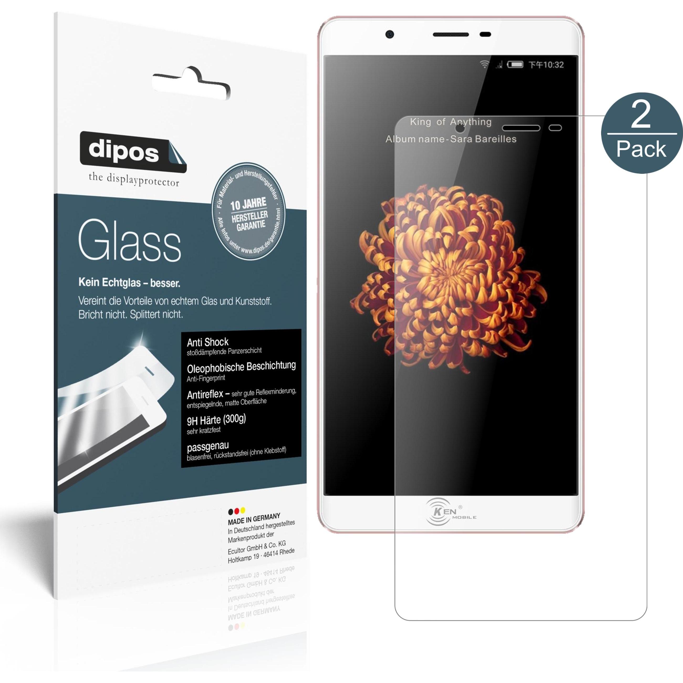 Dipos Displayschutz Anti-Shock (1 Stück, Vivo V9), Smartphone Schutzfolie, Transparent