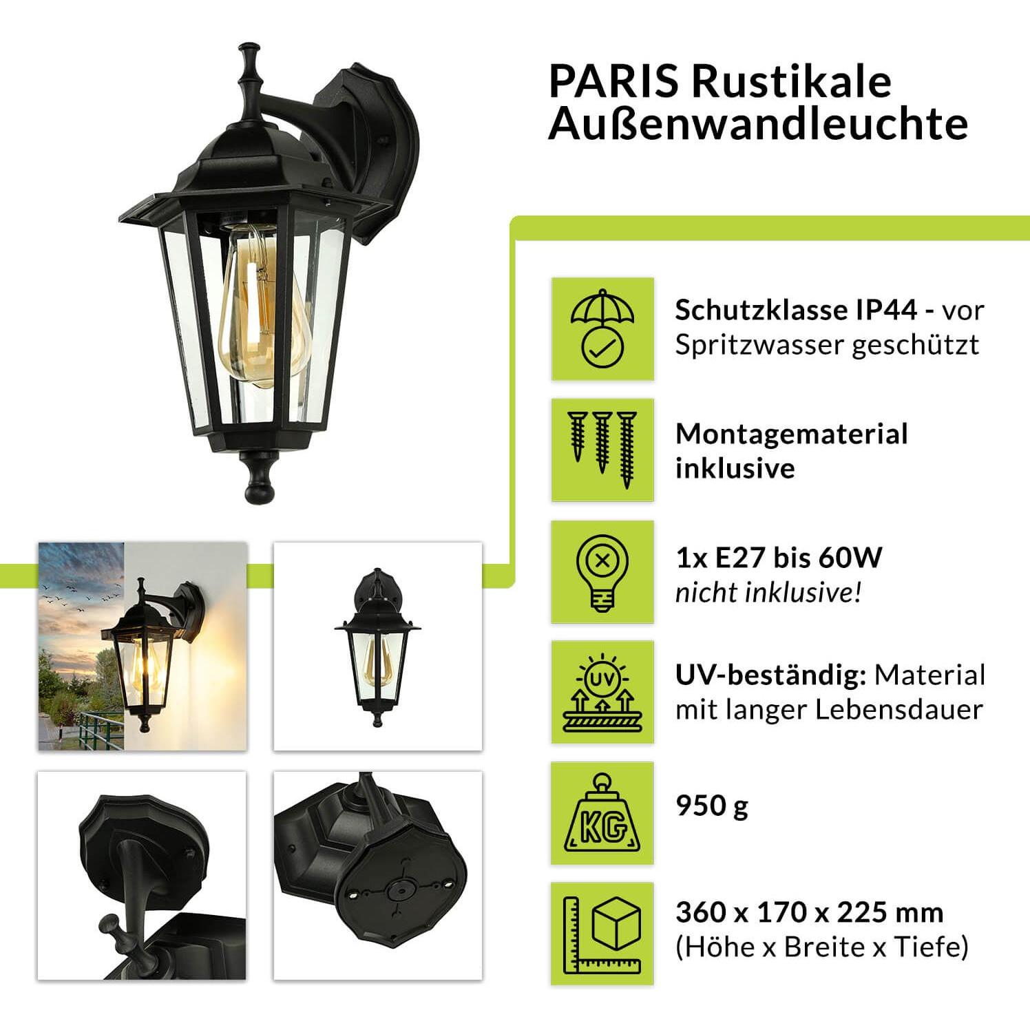 Thumbnail - Licht-Erlebnisse, Gartenbeleuchtung, Paris (E27, IP44)