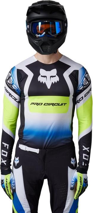 Actual product image Fox Jersey PC Flexair Foyl Blk/Wht (M)