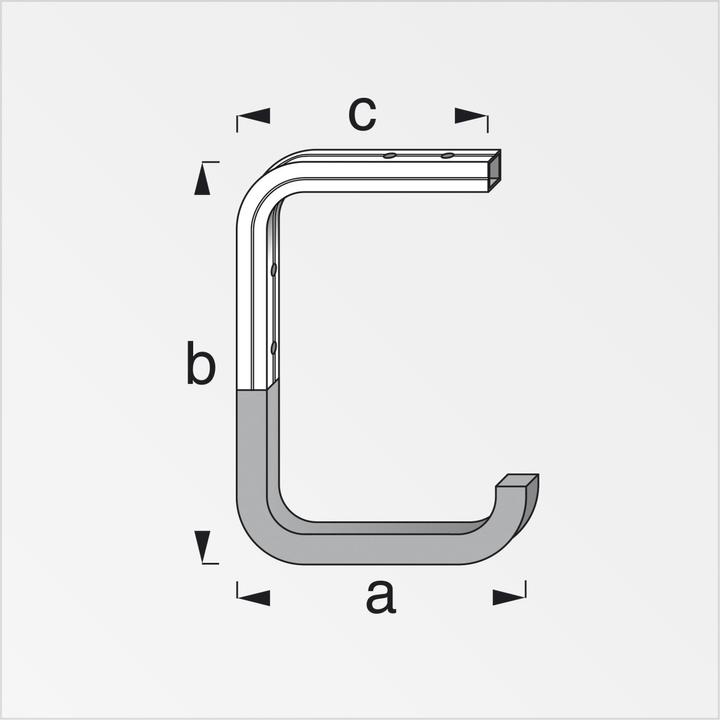 Actual product image Alfer Profile hook type 7, 50 kg, hooks