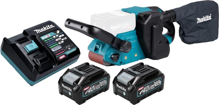 Makita BS 001 GM201 Akku Bandschleifer 40 V max. 76 x 533 mm Brushless + 2x Akku 4,0 Ah + Ladegerät (Bandschleifer)