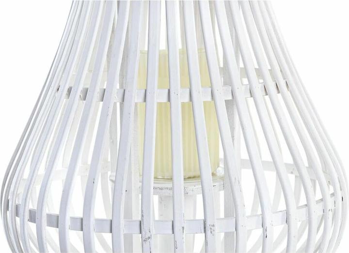 Produktbild DKD Home Decor Laterne Weiss Bunt Metall Bambus Kristall Urban 30 x 40 cm 29 x 29 x 34 cm